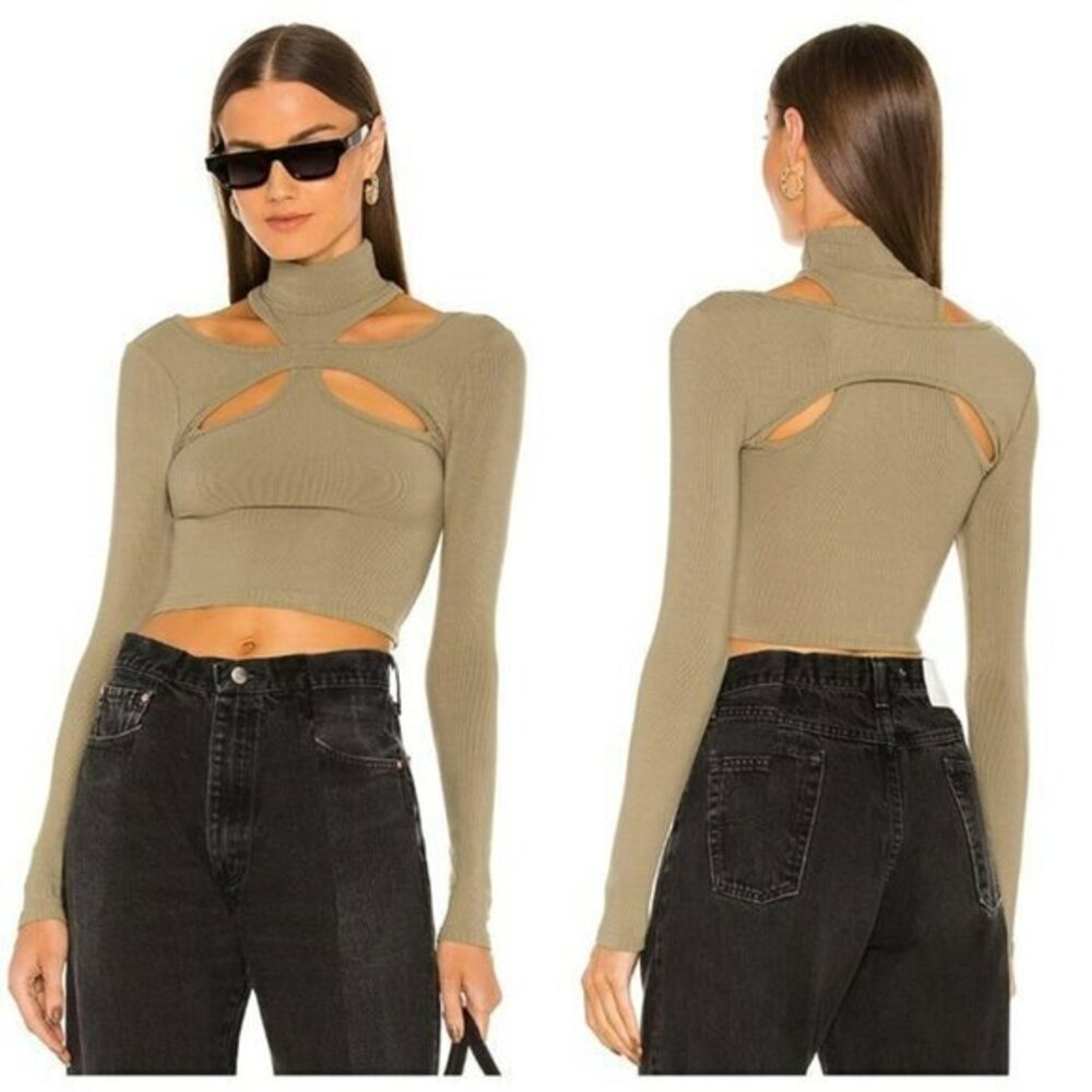 H:ours Alyson Cut Out Top - Green